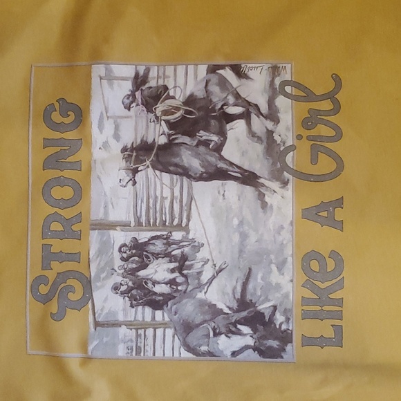 Bella Canvas mustard colored T-Shirt - Picture 2 of 3